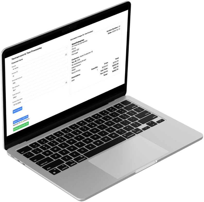 Receipt Processing Dashboard