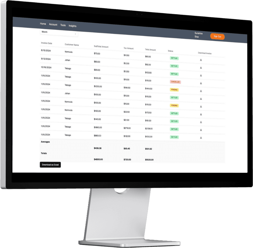 Expense History Dashboard